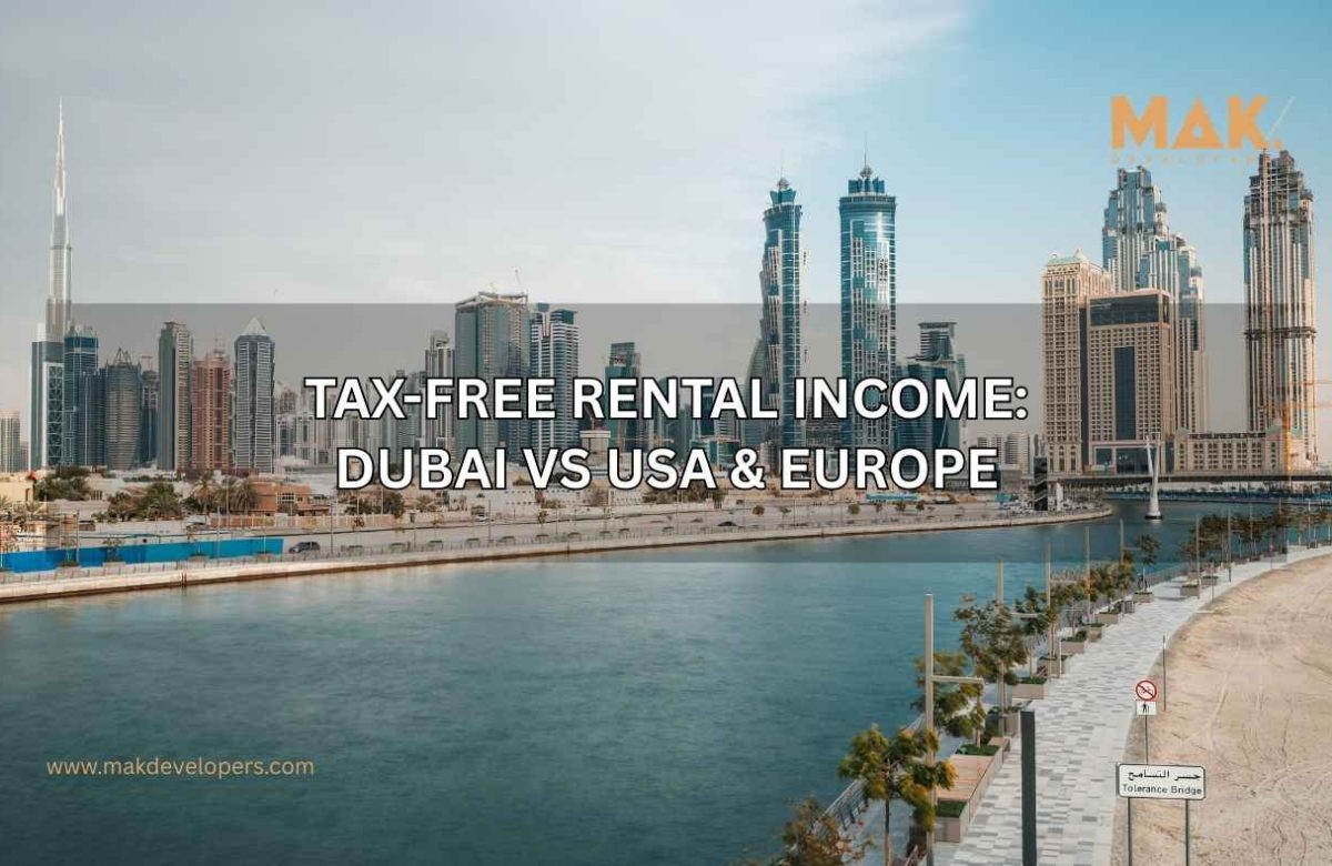 tax free rental income Dubai vs USA