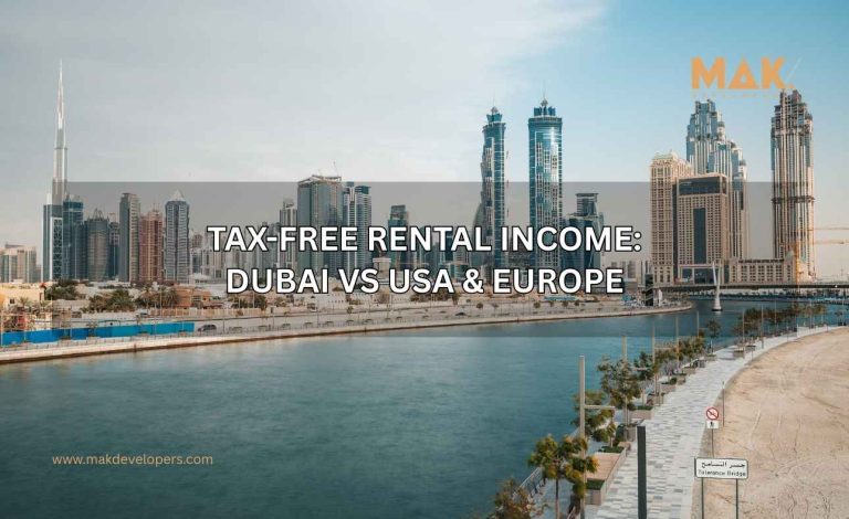 tax free rental income Dubai vs USA